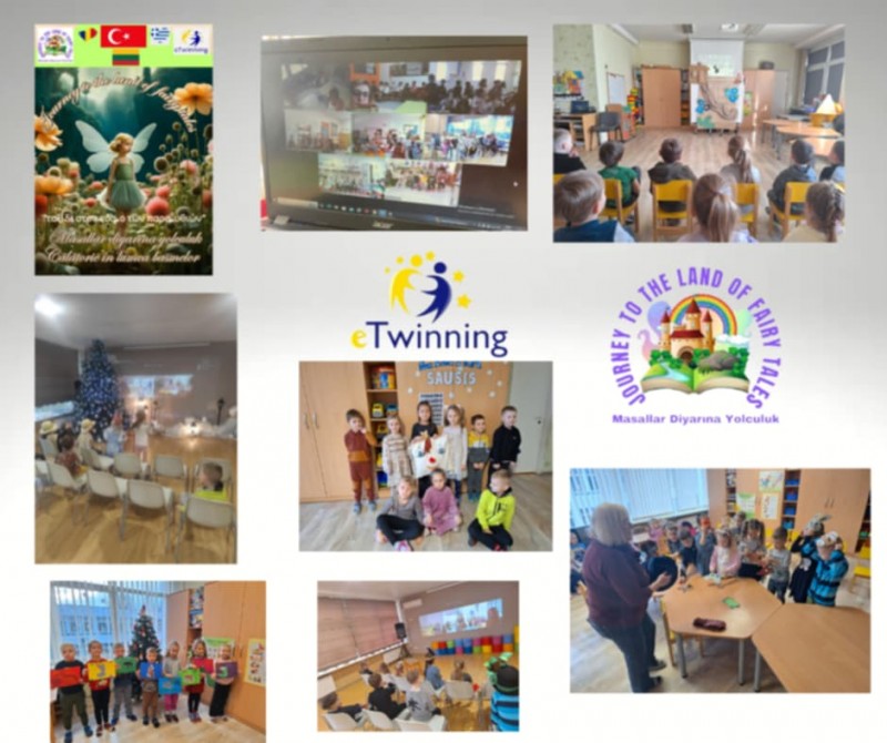 Tarptautinis eTwinning projektas „Kelionė į pasakų šalį“
